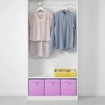 FDDAI 2-Pack Collapsible Fabric Storage Cubes - Foldable Closet Bins with Handles (10.5"x11"x10.5", Pink)