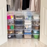 FDDAI 20-Pack 6-Quart Clear Plastic Storage Bins - Stackable BPA-Free Containers for Shoes, Closet, and Classroom Supplies
