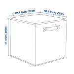 FDDAI 2-Pack Collapsible Fabric Storage Cubes - Foldable Closet Bins with Handles (10.5"x11"x10.5", Pink)
