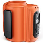 FDDAI Portable Waist Fan Rechargeable: 1-100 Levels Personal Cooling Fan with Flashlight, Long 36H Runtime, Hands-Free Belt Clip Fan - Outdoor Work, Travel, Camping, Gifts for Men and Women