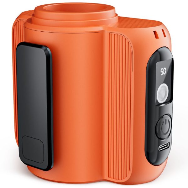 FDDAI Portable Waist Fan Rechargeable: 1-100 Levels Personal Cooling Fan with Flashlight, Long 36H Runtime, Hands-Free Belt Clip Fan - Outdoor Work, Travel, Camping, Gifts for Men and Women